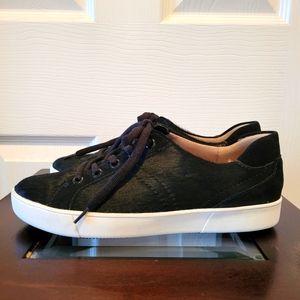 Super cute Naturalizer black faux pony hair sneakers.